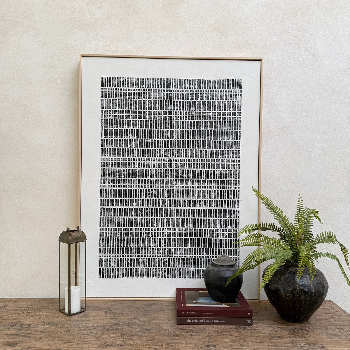 Abstract Charcoal Print Artwork