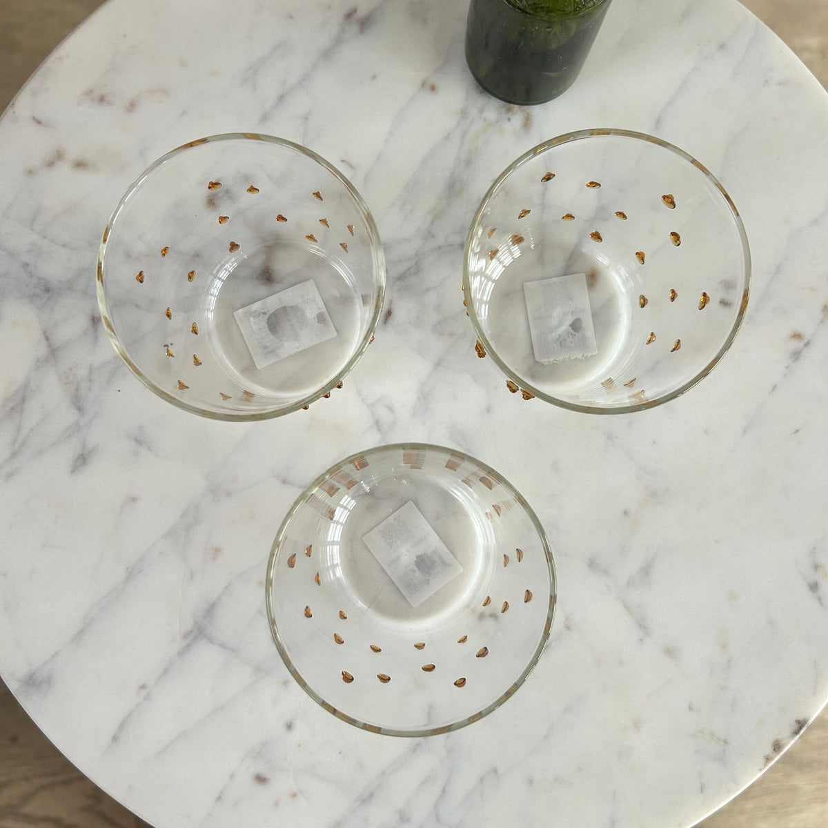 Amber Drinking Glass | Dots