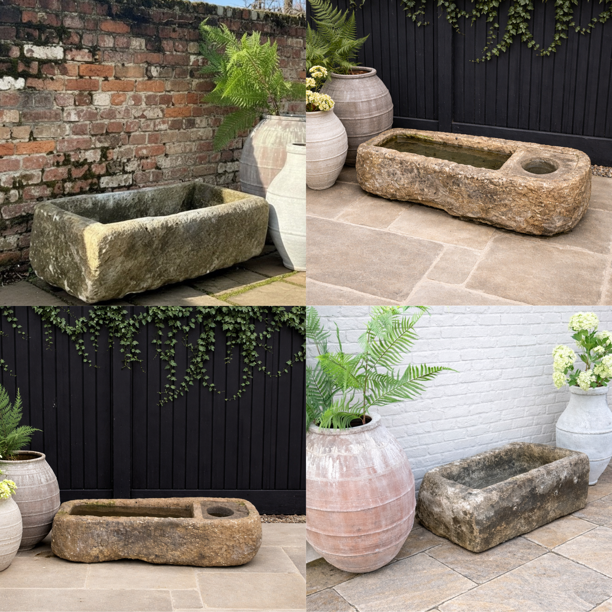 Antique Stone Trough - Planter