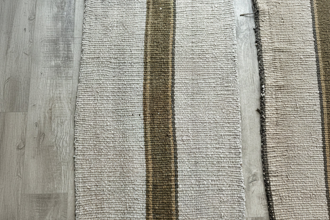 Vintage handwoven stripe runners